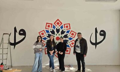 Öğrencilerden duvarlara anlamlı dokunuş