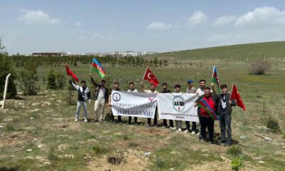 Kütahya’da Azerbaycan Ulusal Lideri Haydar Aliyev hatırasına 102 fidan dikildi