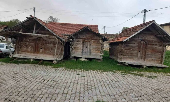 Gediz’de çivisiz ahşap ambarlar zamana direniyor