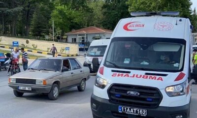 Kontrolden çıkan motosiklet devrildi, sürücüsü yaralandı