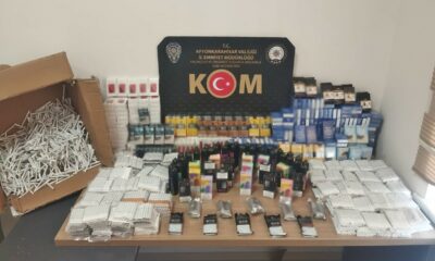 Polisten kaçak makaron operasyonu