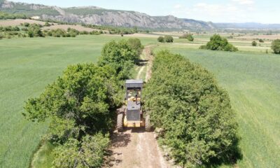 Eskişehir’in İnönü ilçesinde tarla yolları sezona hazırlanıyor