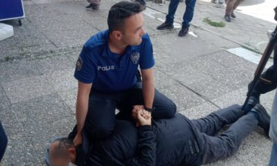 (ESKİŞEHİR-EK) Kredi verilmeyince pompalı tüfekle bankayı basan şahıs böyle etkisiz hale getirildi
