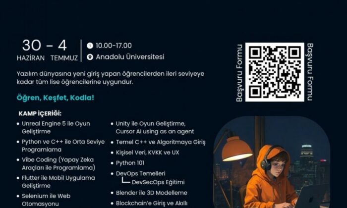 Anadolu Üniversitesi’nden öğrencilere ücretsiz yazılım kampı