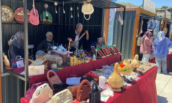 Kursiyerlerin ürettiği ürünler yaz boyu vatandaşlara ulaştırılacak
