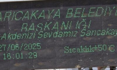 Sarıcakaya’da termometreler 50 dereceyi gösterdi