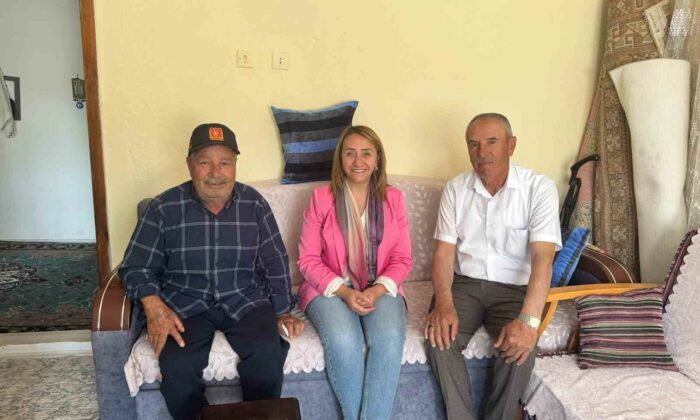 Başkan Tekin, Kıbrıs Gazisine moral oldu