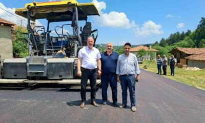 Pazaryeri’nde köy yolları sıcak asfaltla buluşuyor