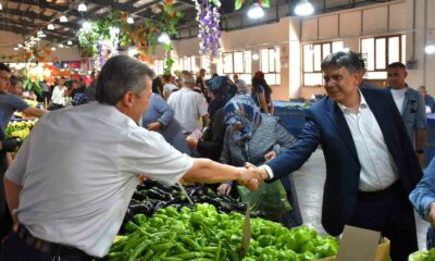 Başkan Durgut, pazarcı esnafı ile bir araya geldi
