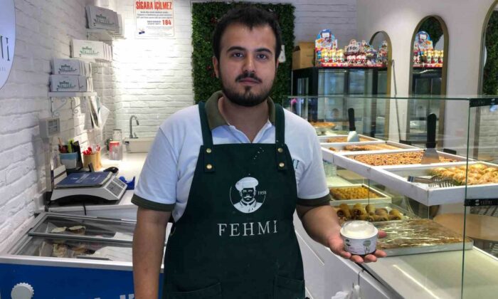 Külahta dondurmaya yeni alternatif; ’İrmik helvalı dondurma’