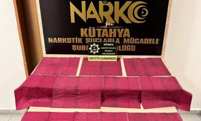 Kütahya’da uyuşturucu ticareti yaptıkları iddiasıyla 2 zanlı tutuklandı
