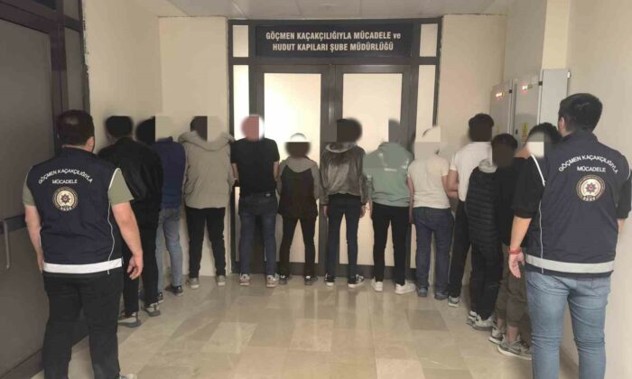 Düzensiz göçmen operasyonunda 9 kişi yakalandı