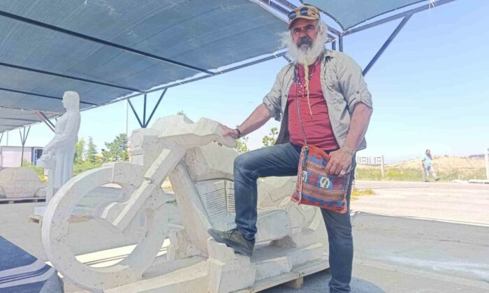 Mermer, sanatçıların elinde birbirinden güzel eserlere dönüştü
