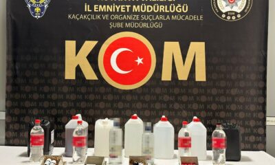 Kütahya’da sahte alkol operasyonu