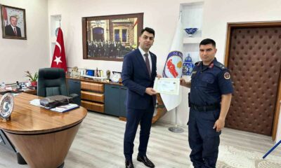 Hisarcık Kaymakamı Bahar’dan, İlçe Jandarma Komutanı Korkut ve personele başarı belgesi