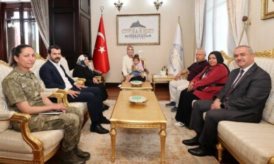 Vali Yiğitbaşı, Şehit Önder Özen’in ailesini makamında ağırladı