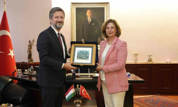 Macaristan Büyükelçisi Mtis Başkan Ünlüce’yi ziyaret etti
