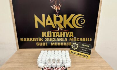 Kütahya’da uyuşturucu hap operasyonu