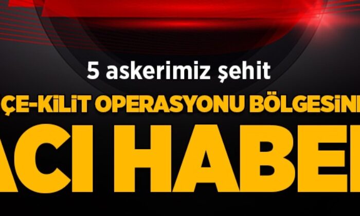 Pençe-Kilit operasyonunda metan gazına maruz kalan 5 askerimiz şehit oldu