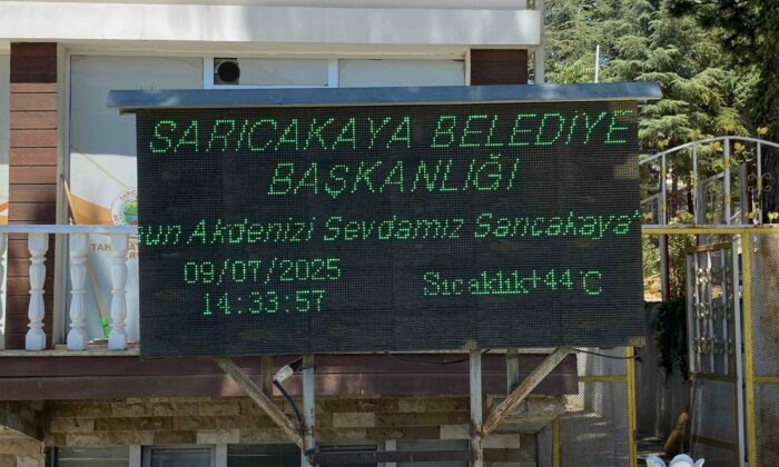 Sarıcakaya’da termometreler 44 dereceyi gördü