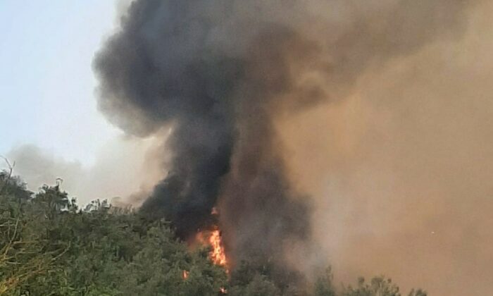 Bilecik’te alevler yeniden yükselmeye başladı