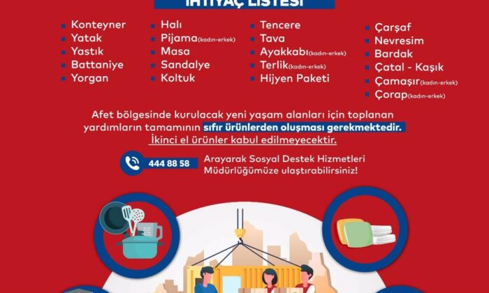 Bilecik Belediyesi’nden yangın afetine uğrayanlar için yardım kampanyası
