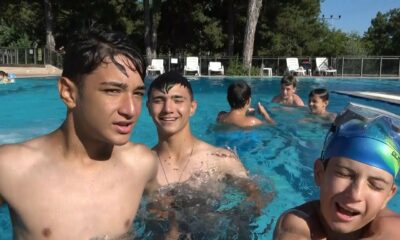 Kütahya’da sıcaklardan bunalanlar termal havuzlara akın ediyor