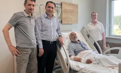 Şehit babasına geçmiş olsun ziyareti