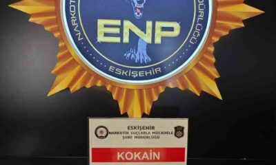Eskişehir polisi 1 kilo kokain ele geçirdi