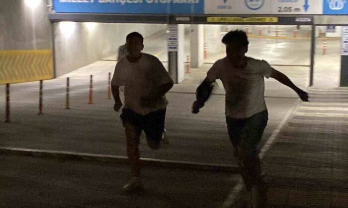 Çocukların otopark görevlisi yaşlı adam ile tepki çeken oyunu