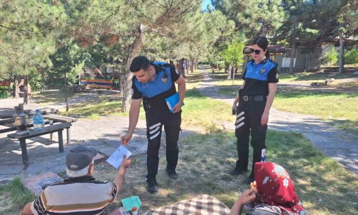 Polis piknikçileri yangınlar konusunda uyardı