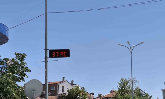 (ÖZEL) Bu ilçede termometreler 38 derecelere kadar çıktı