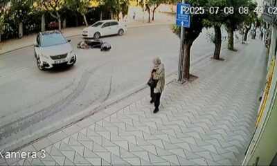 Sebep olduğu kazanın ardından hiçbir şey olmamış gibi yoluna devam etti