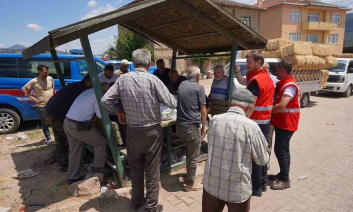 Bilecik Belediyesi çalışanları yangın bölgesindeki çalışmalarını sürdürüyor