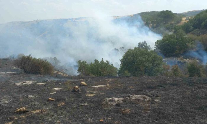 Uludere mahallesinde çıkan yangın kontrol altına alındı