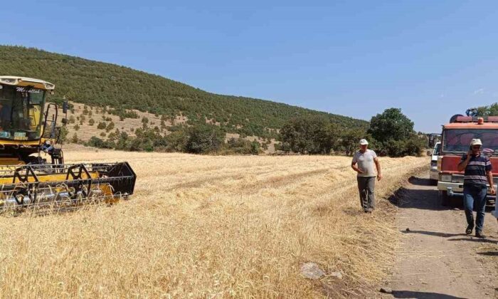 Simav’da biçerdöverlerin biçim yasağına uyup uymadığı kontrol ediliyor