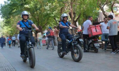 Odunpazarı Belediyesi zabıta ekiplerine 7 elektrikli bisiklet