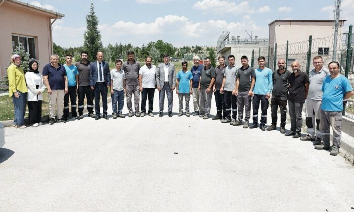 Başkan Eyüp Kahveci’den Atık Su Arıtma Tesisi personeline teşekkür ziyareti