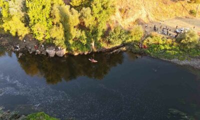 İki çocuğun boğulduğu nehirde çok sayıda ekip çalışmalara katıldı