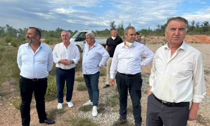 CHP heyeti yangın bölgesinde inceleme yaptı