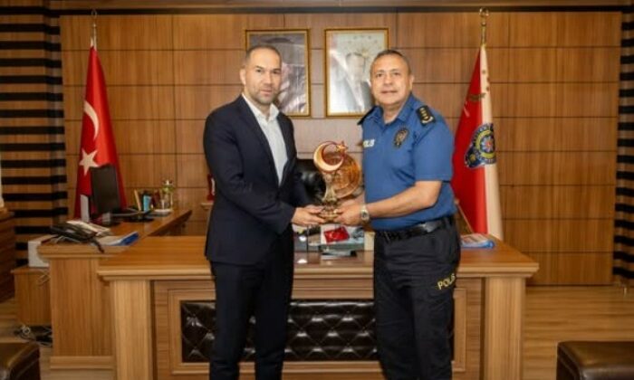 Başkan Özdemir’den Emniyet Müdürü Yılmaz’a ziyaret