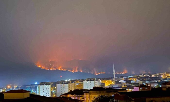 Bilecik’teki yangında alevler ilçe merkezine doğru ilerliyor