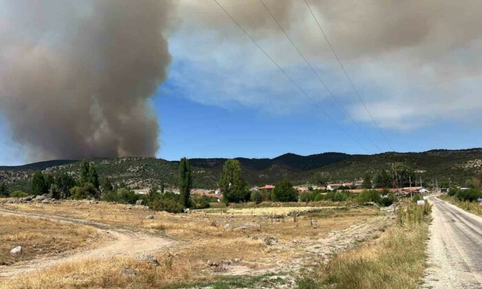 Eskişehir’deki yangının sıçramasına karşı Afyonkarahisar’da önlem alındı