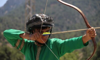 İsmail Mert Yıldırım, boş arazideki parkurda yaptığı antrenmanlarla uluslararası derecelere uzandı