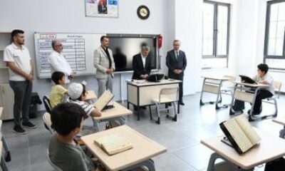 Hafızlık eğitimi alan öğrencilere ziyaret