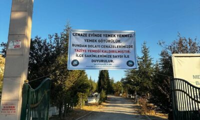 Seyitgazi’de taziye yemeği kaldırıldı