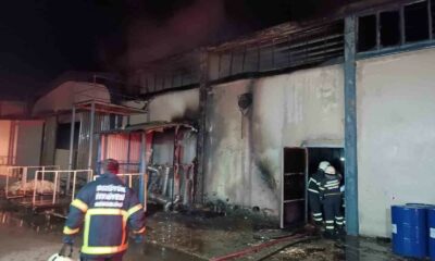 Bilecik’te fabrika yangını