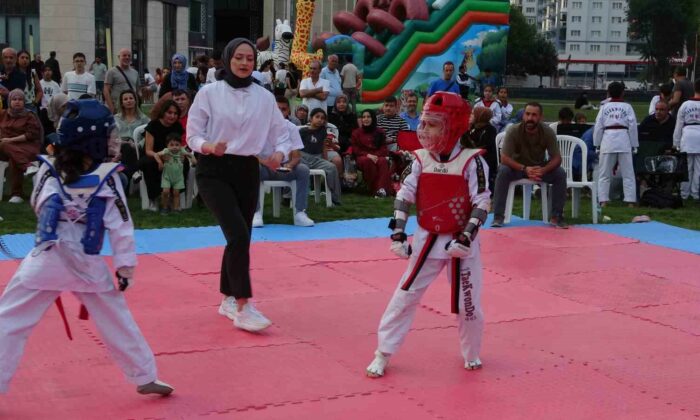 Kütahya’da ilk kez düzenlenen ’Açık Hava Taekwondo Turnuvası’na ilgi