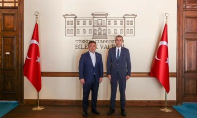 Bilecik Valisi Faik Oktay Sözer, İl Tarım ve Orman Müdürü Çetin Ayvalık’ı makamında ağırladı