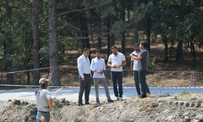 Gediz’de Bardakçı Deresi köprüsü inşaatı sürüyor